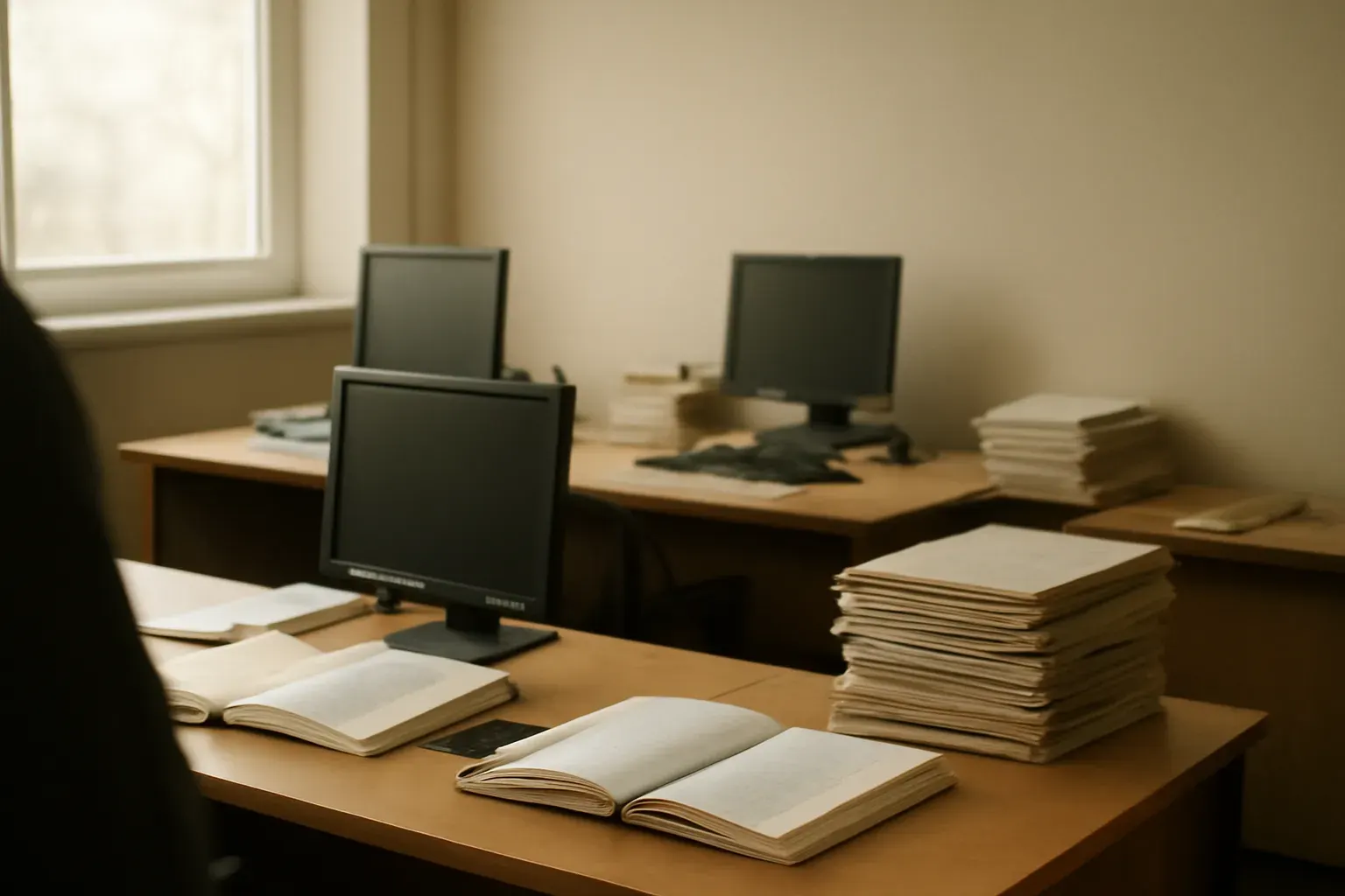 A Waterford workspace — desks and screens in natural light.
